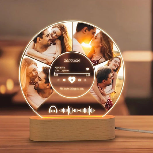 Custom Photo Lamp with LED Light
