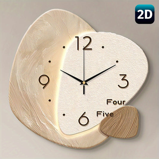 Minimalist Wood & Grain Wall Clock